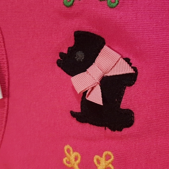 Gymboree pink shirt, size 6, dog & snowflake design - Picture 4 of 5